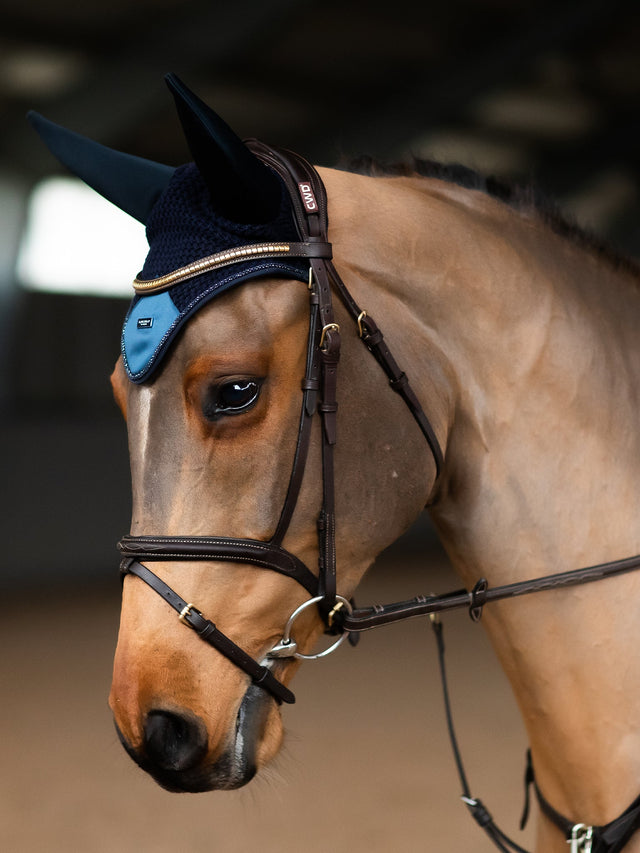 Equestrian Stockholm | Ear Bonnet Blue Meadow