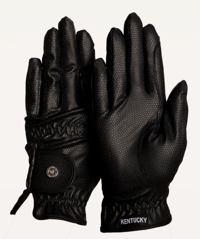 KENTUCKY Riding Gloves Grip Black